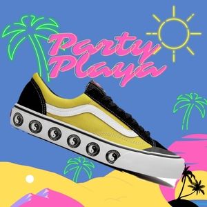 Vans Style 36 Surfside T & C Surf Designs Hawaii Mimosa UltraCush Yellow Women's